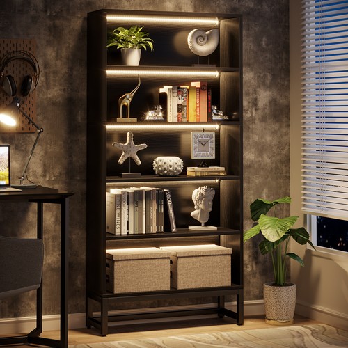 Tall bookcase black - tall, bookshelf