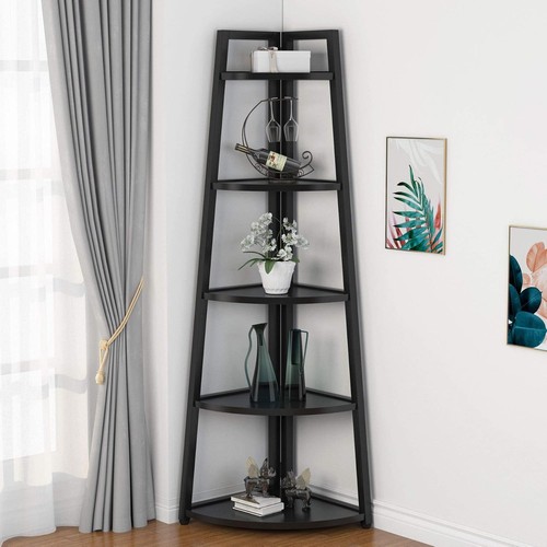 Tall corner shelf 5 tier - 70'', shelf,5-tier