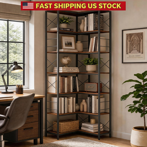 Tall corner bookshelf - bookshelf, tier