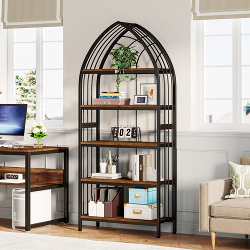 Tier bookshelf 8 - 5-tier, 74.8-inch